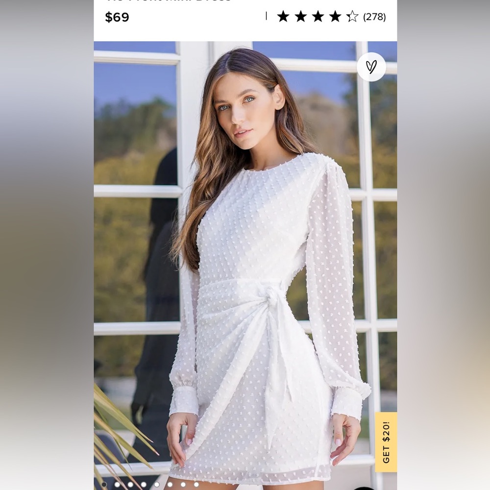 Lulu’s White Dot Dress